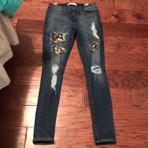 Kancan Leopard Jeans